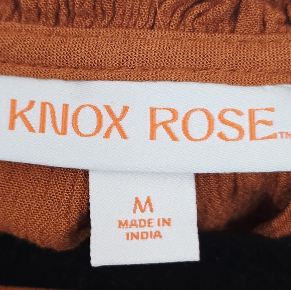 Knox Rose Boho Terracotta Blouse - Picture 6 of 7